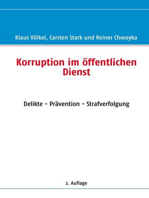 cover image of Korruption im öffentlichen Dienst